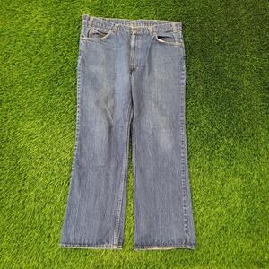 Vintage 80s LEVIS 517 Jeans 38x29 Bootcut USA